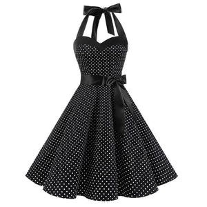 Vintage Polka Dot Strapless Maxi Dress for Women Mimarta