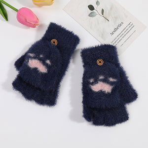 Winter Cat Claw Knit Gloves Mimarta