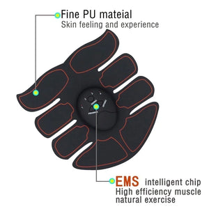 EMS Abdominal Muscle Toning Trainer ABS Stimulator Toner Fitness Binder Gym Belt Rieworkes