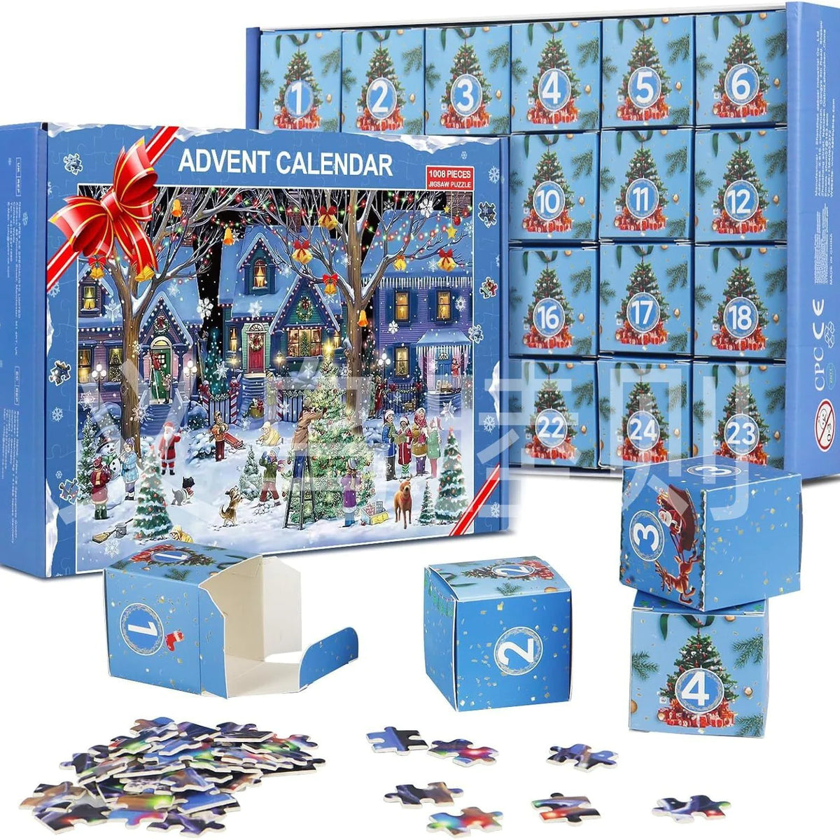 24-Box Christmas Advent Puzzle Mimarta
