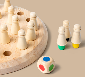 Wooden Memory Chess Puzzle Toy Mimarta