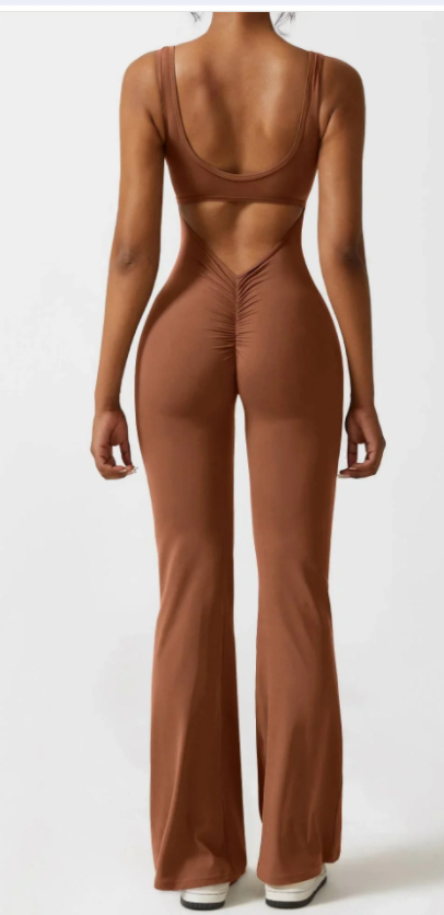 Seamless Hollow Yoga Bodysuit - Women's Casual Activewear Mimarta