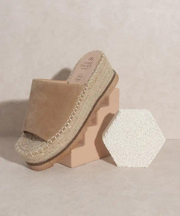 Espadrille Platform Slide Rieworkes