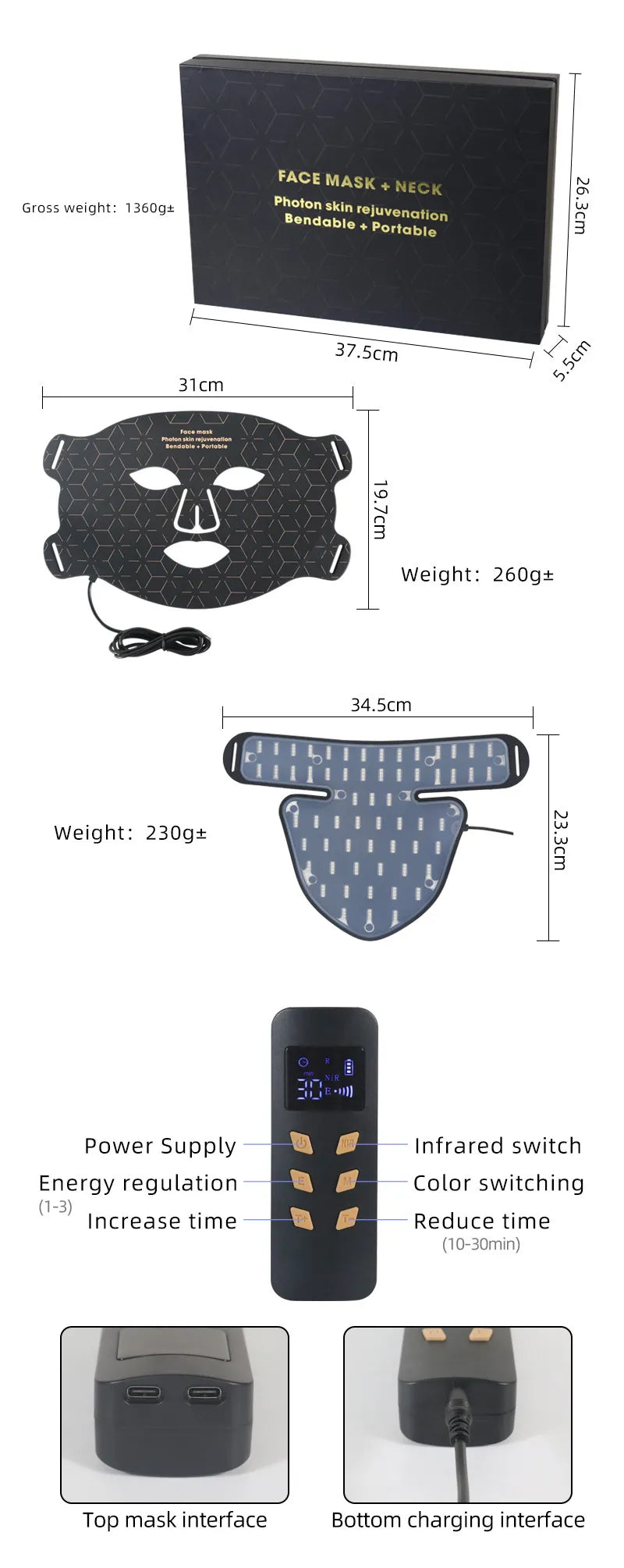 LED Silicone Mask Mimarta