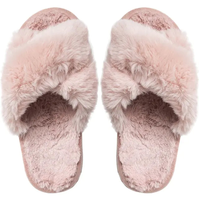 Winter Luxury Fur Slippers Rieworkes