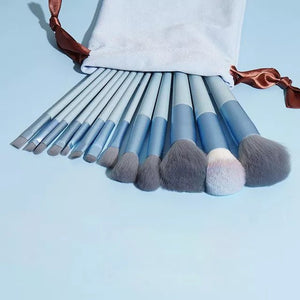 13Pcs A Set Soft Fluffy Makeup Brushes For Cosmetics Foundation Blush Powder Eyeshadow Kabuki Blending Makeup Brush Beauty Tools - Rieworkes