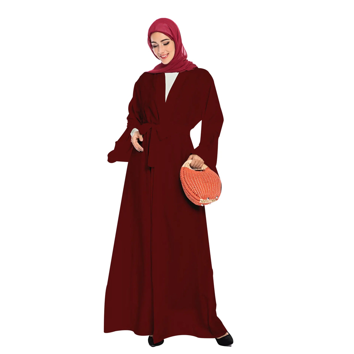 Popular Clean Color Cardigan Robe Mimarta