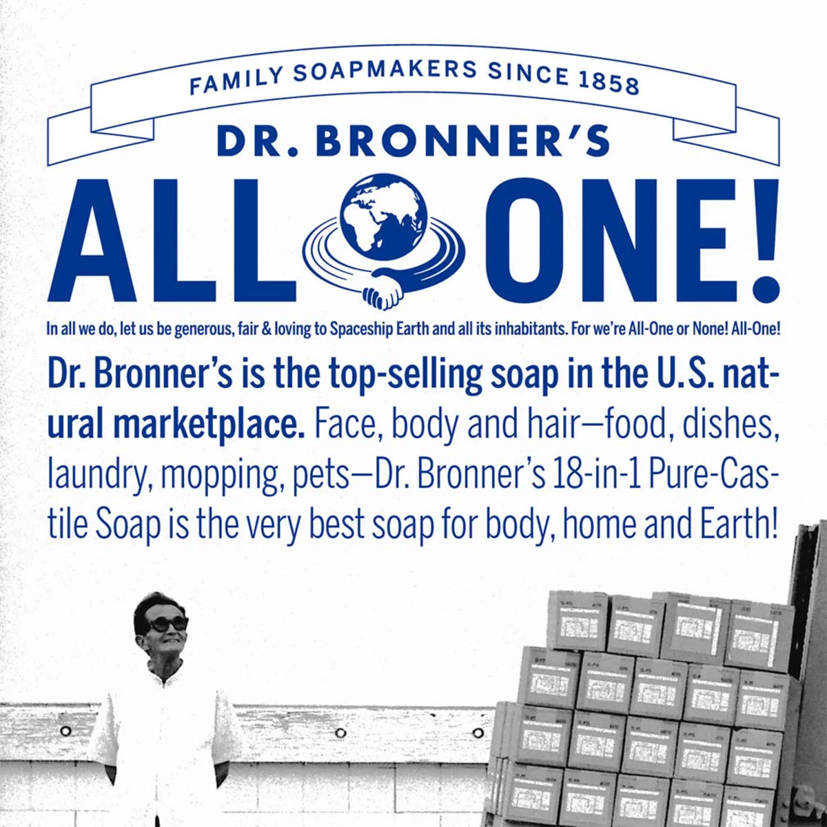 Dr. Bronner’s - Pure-Castile Liquid Soap (Baby Unscented, 16 Ounce) - Made with Organic Oils, 18-in-1 Uses: Face, Hair, Laundry & Dishes For Sensitive Skin & Babies, No Added Fragrance, Vegan, Non-GMO 16 Fl Oz (Pack of 1) Rieworkes