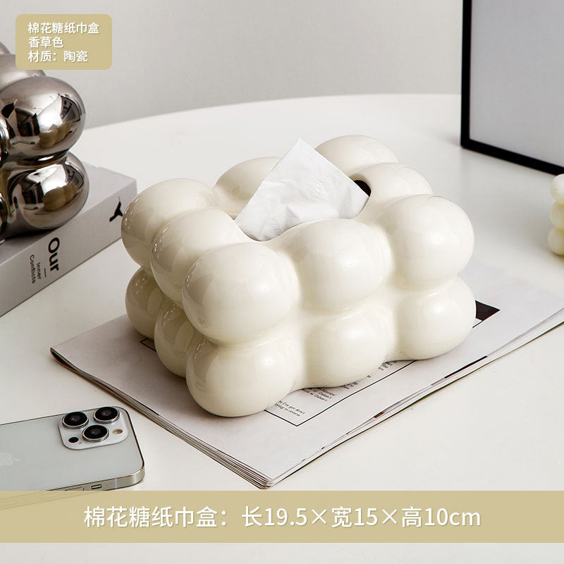Modern Minimalist Cotton Candy Tissue Box Decor Mimarta