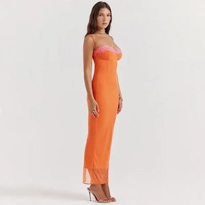 Bodycon Maxi Dress Women Robe Rieworkes