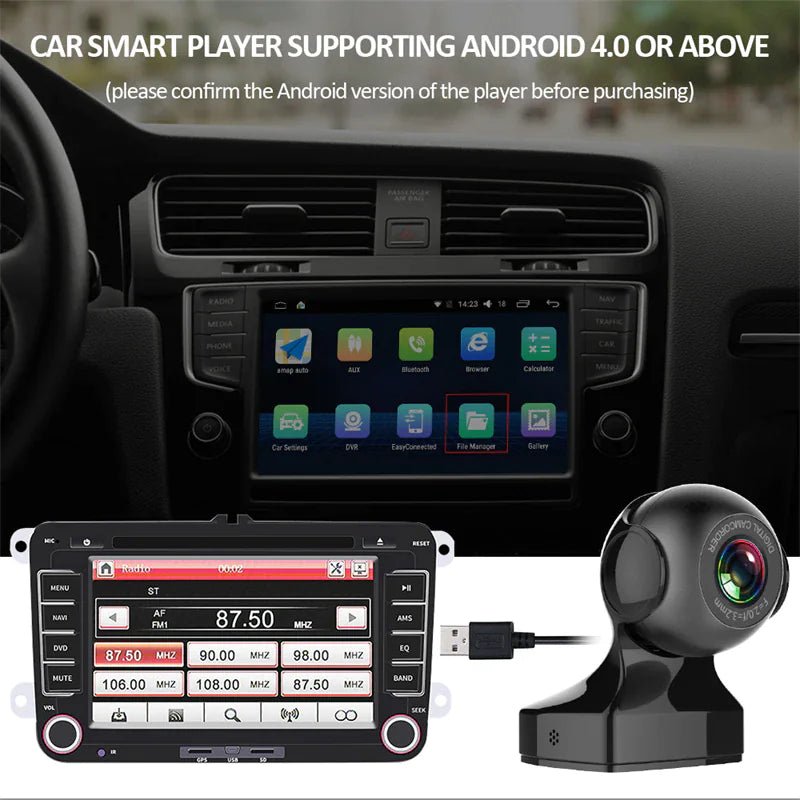 170° WiFi Dash Cam Recorder Car Camera HD 1080P Car DVR Vehicle Video G - Sensor - Rieworkes