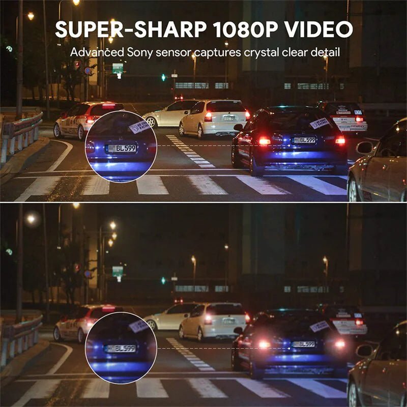 170° WiFi Dash Cam Recorder Car Camera HD 1080P Car DVR Vehicle Video G - Sensor - Rieworkes