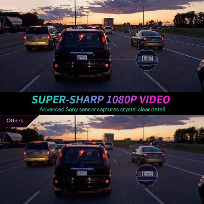 170° WiFi Dash Cam Recorder Car Camera HD 1080P Car DVR Vehicle Video G - Sensor - Rieworkes