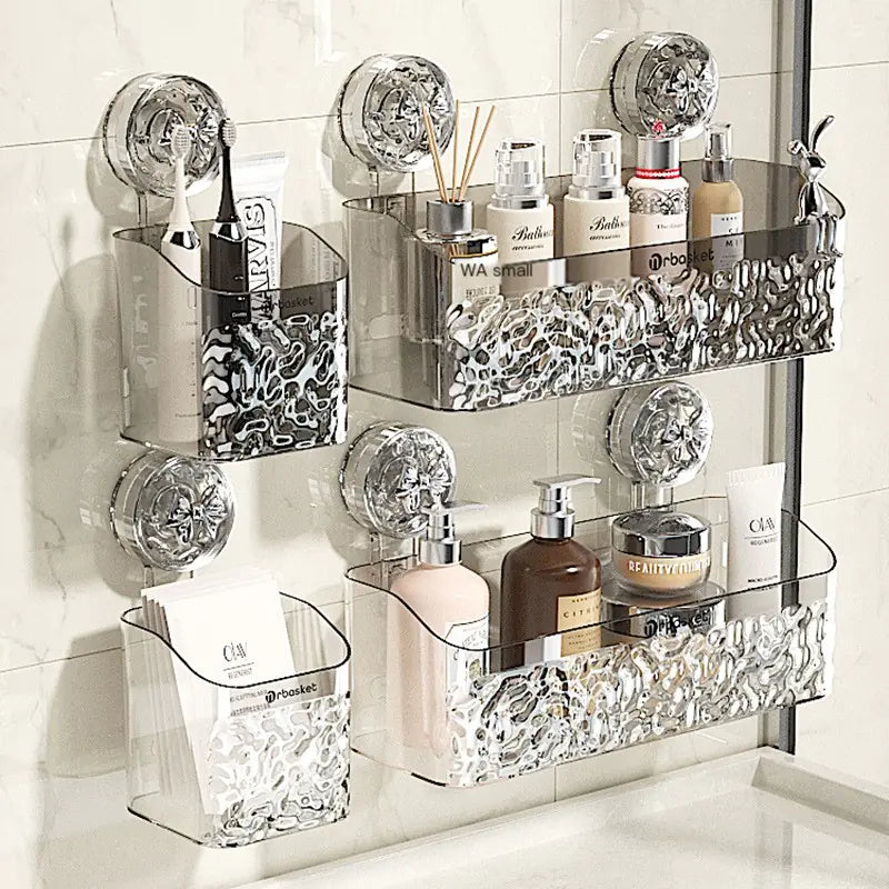Bathroom Suction Shelf for Towels and Toiletries Mimarta
