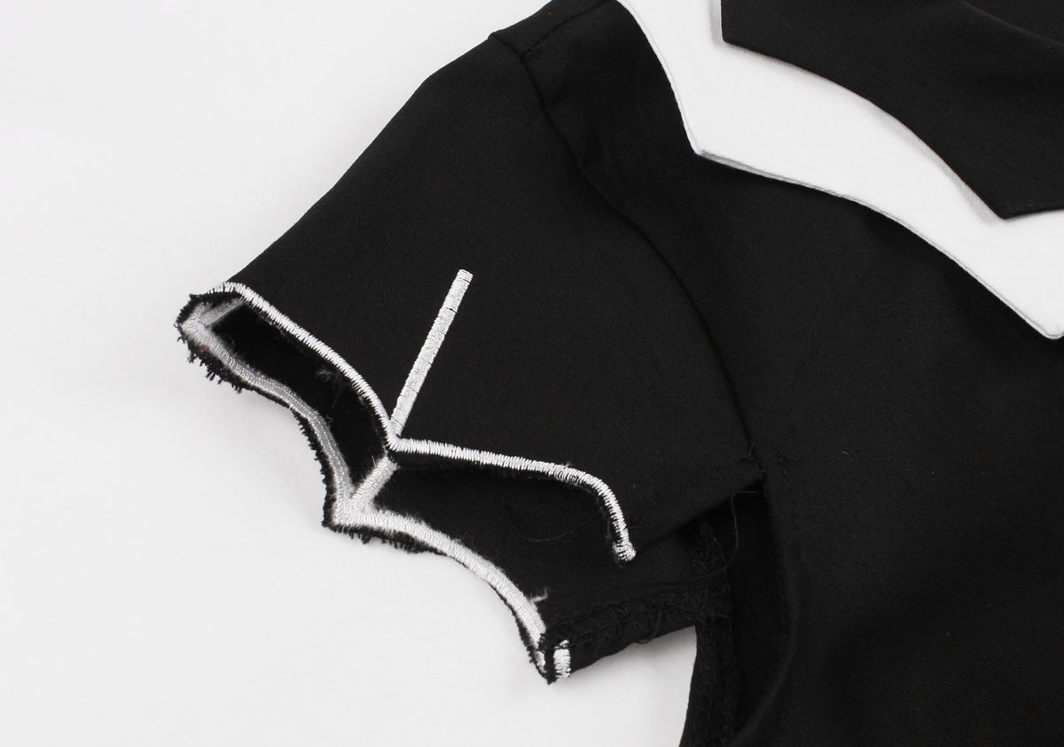 Embroidered Bat Dress for Women - Halloween Party Outfit Mimarta