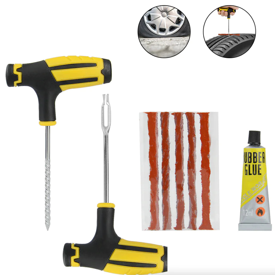 68pc Tire Repair Kit DIY Flat Tire Repair Car Truck Motorcycle Home Plug Patch Rieworkes