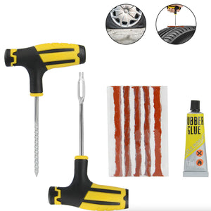 68pc Tire Repair Kit DIY Flat Tire Repair Car Truck Motorcycle Home Plug Patch Rieworkes
