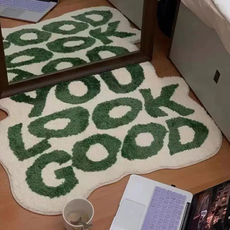 Letters Bedside Plushy Carpet Rieworkes