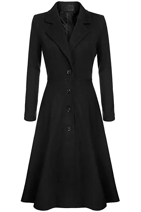 Women's Casual Long Sleeve Trench Coat - Fall 2018 Mimarta