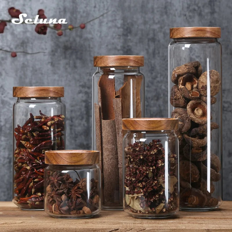Glass Airtight Kitchen Storage Jar Rieworkes