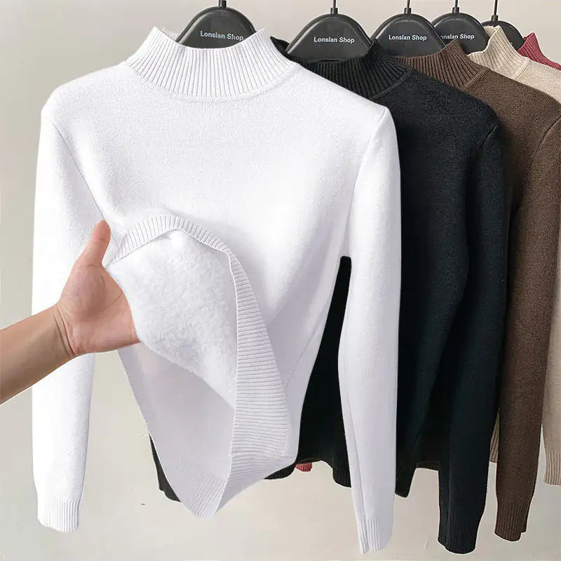 Women Turtleneck Autumn Winter Sweater Rieworkes