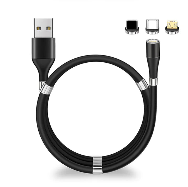 Magnetic Self Winding Cable For Samsung Huawei Rieworkes