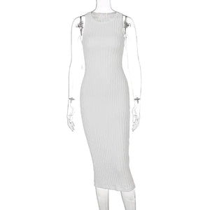 Summer Dresses Knitted Tank Long Sweater Rieworkes