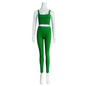 Gym Crop Tank Top Leggings Set Rieworkes