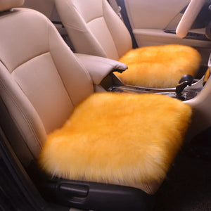 Car Wool Seat Cushion for Winter - Small Square Pad Mimarta