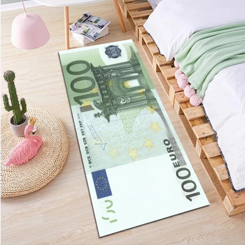 Dollar Pattern Stain-Resistant Foot Mat Mimarta
