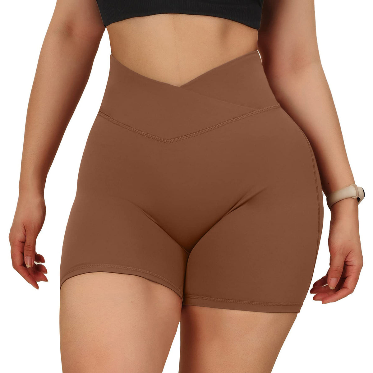 Women's High Waist Peach Hip Yoga Shorts Mimarta