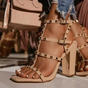 Crystal Chain High Heels Rieworkes