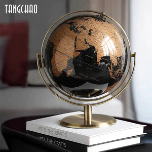 Home Decor World Globe Retro Map Globe Office Decor Accessories Rieworkes