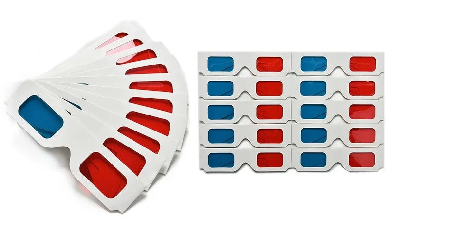 Cinema Glasses Paper Red Blue 3D Stereo Glasses Mimarta