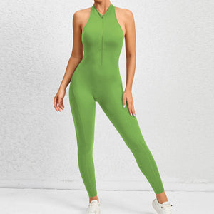 Women's Zippered Aerial Yoga Jumpsuit Mimarta