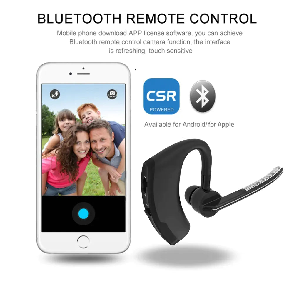 Bluetooth Earpiece Wireless Headset Noise Cancelling Headphones Driver Trucker Rieworkes