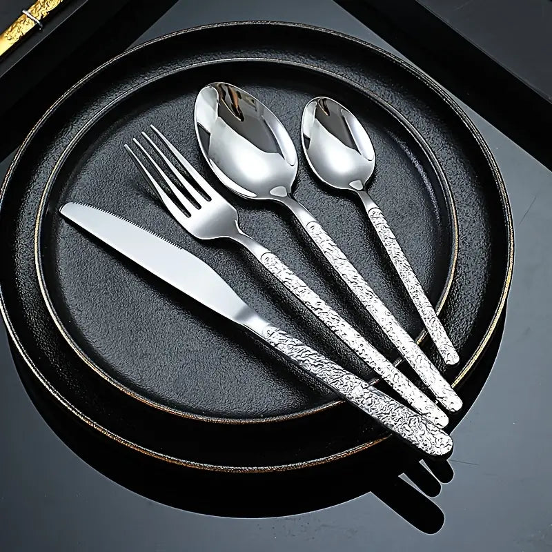 4pcs Stainless Steel Cutlery Set for Christmas Dinner Mimarta