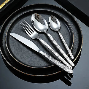 4pcs Stainless Steel Cutlery Set for Christmas Dinner Mimarta