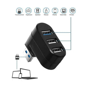 High Speed 3 Port USB 3.0 Multi HUB Splitter Expansion Desktop PC Laptop Adapter Rieworkes