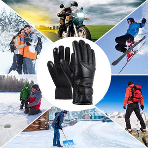 Electric USB Heated Gloves Winter Warming Thermal Ski Snow Hand Warm Windproof Rieworkes
