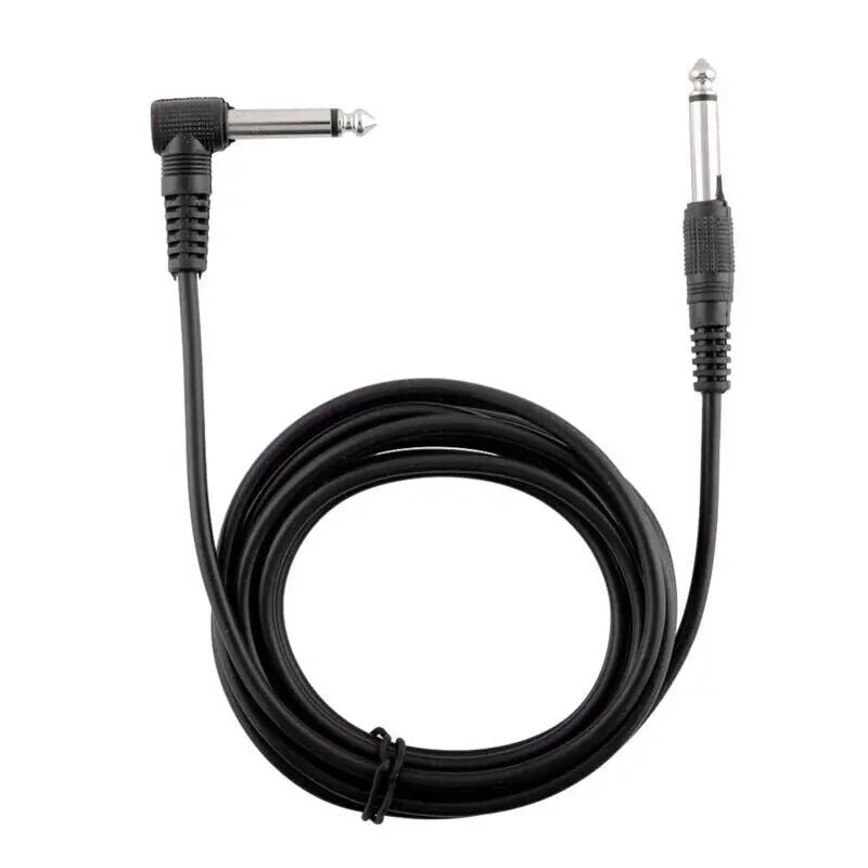2 PACK 10FT Electric Patch Cord Guitar Amplifier Amp Cable Right Angle 90 Degree - Rieworkes
