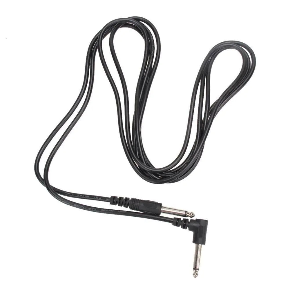 2 PACK 10FT Electric Patch Cord Guitar Amplifier Amp Cable Right Angle 90 Degree - Rieworkes