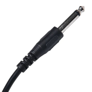 2 PACK 10FT Electric Patch Cord Guitar Amplifier Amp Cable Right Angle 90 Degree - Rieworkes