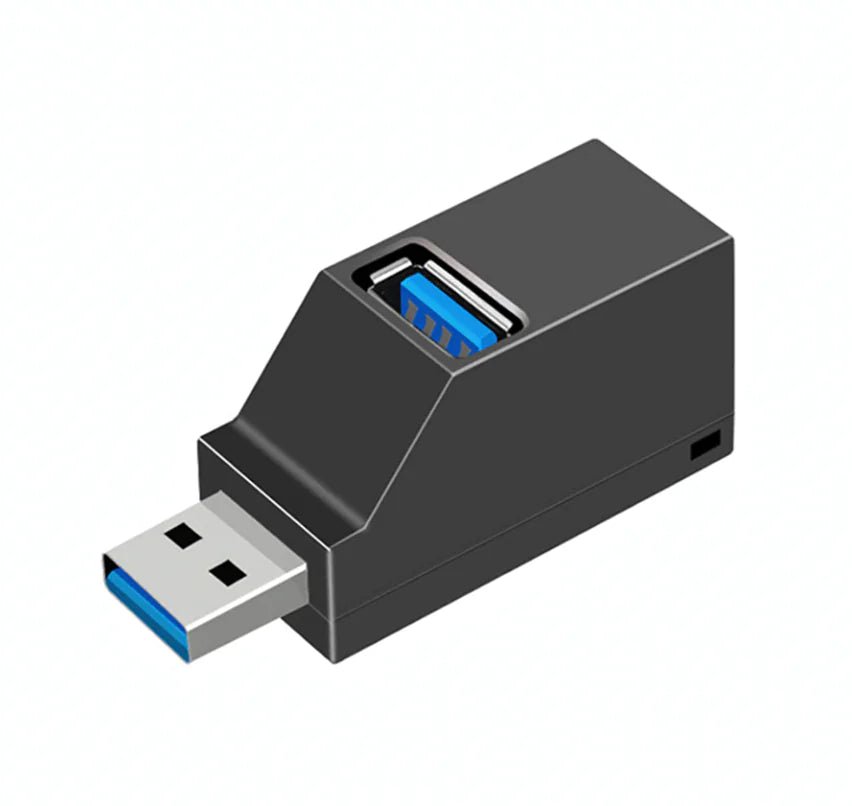 2 Pcs 3 Port USB 3.0 Hub Portable High Speed Splitter Box For PC Notebook Laptop - Rieworkes