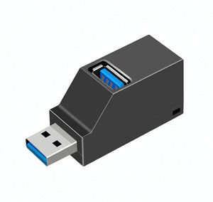 2 Pcs 3 Port USB 3.0 Hub Portable High Speed Splitter Box For PC Notebook Laptop - Rieworkes