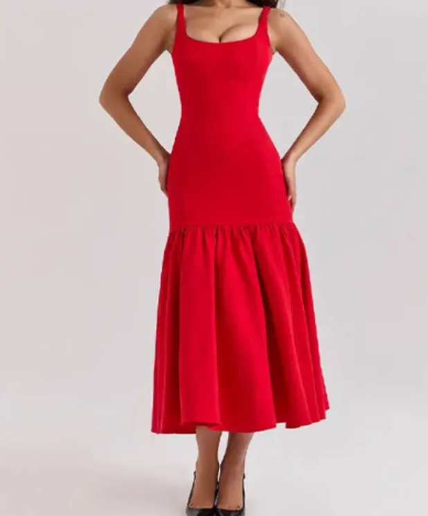 Summer Pleat Fit Dress Mimarta