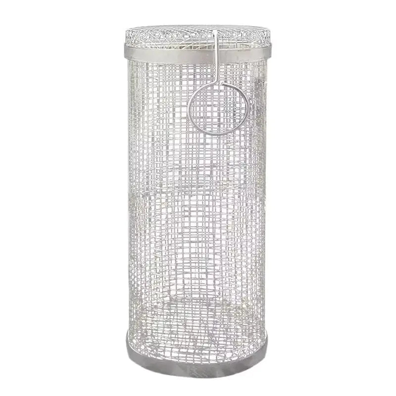 20cm/30cm New BBQ Basket Stainless Steel Grill Outdoor Round BBQ Campfire Grid Outdoor Picnic Camping Barbecue Cooking Supplies - Rieworkes