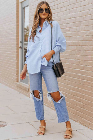 Fernanda Lantern Sleeve Shirt Rieworkes