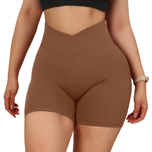 Women's High Waist Peach Hip Yoga Shorts Mimarta