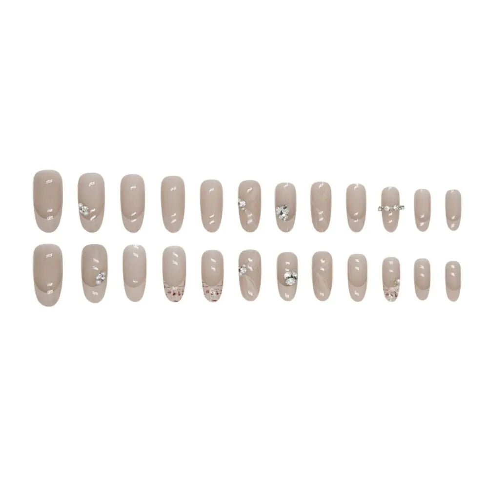 24 - piece Hot Girl Y2K Black Star Press On Nails Set - Rieworkes